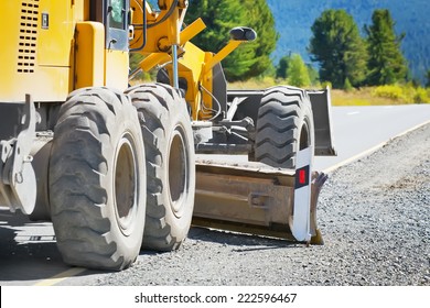 Grader Road Construction