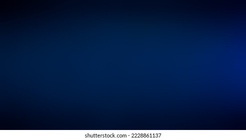 Gradient abstract background. Blur glow. Blank frame. Defocused dark blue color flare soft texture on black empty space presentation backdrop.