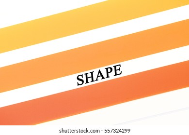 A Gradient color with text shape.