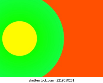 Gradient, Red Yellow And Green Background, Blended, Semicircular And Abstract, Rasta Colors