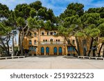 GRADO, ITALY – JUNE 02, 2024: Lungomare Nazario Sauro in Grado, a scenic waterfront promenade offering views of the Adriatic Sea and a pleasant stroll along the coast