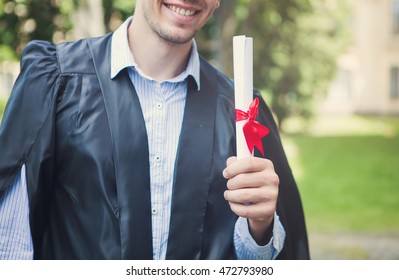 Graduate Male Student Graduation Concepts Portrait Stock Photo ...