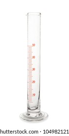 Graduated Cylinder Water On White Background Stock Photo 1049821205 ...