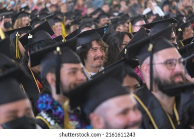 Graduates Celebrate During The California State University Of Los Angeles College Of Arts And Letters Commencement 2022 Ceremony In Los Angeles, Thursday May 26, 2022. 