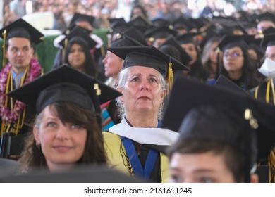 Graduates Celebrate During The California State University Of Los Angeles College Of Arts And Letters Commencement 2022 Ceremony In Los Angeles, Thursday May 26, 2022. 