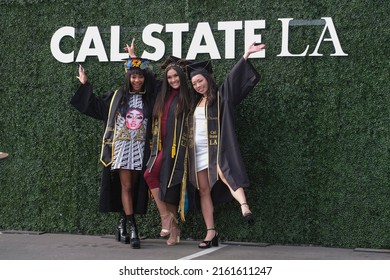 Graduates Celebrate During The California State University Of Los Angeles College Of Arts And Letters Commencement 2022 Ceremony In Los Angeles, Thursday May 26, 2022. 