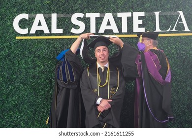 Graduates Celebrate During The California State University Of Los Angeles College Of Arts And Letters Commencement 2022 Ceremony In Los Angeles, Thursday May 26, 2022. 