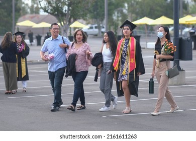 Graduates Celebrate During The California State University Of Los Angeles College Of Arts And Letters Commencement 2022 Ceremony In Los Angeles, Thursday May 26, 2022. 