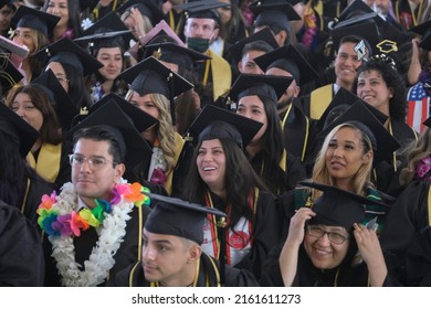 Graduates Celebrate During The California State University Of Los Angeles College Of Arts And Letters Commencement 2022 Ceremony In Los Angeles, Thursday May 26, 2022. 