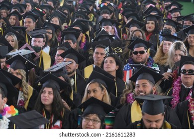 Graduates Celebrate During The California State University Of Los Angeles College Of Arts And Letters Commencement 2022 Ceremony In Los Angeles, Thursday May 26, 2022. 