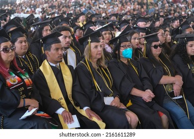 Graduates Celebrate During The California State University Of Los Angeles College Of Arts And Letters Commencement 2022 Ceremony In Los Angeles, Thursday May 26, 2022. 