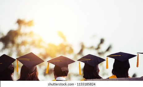 Graduates Stand Line Get Your Degree Stock Photo 1155185824 | Shutterstock