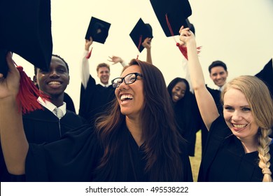 Graduation Achievement Student School College Concept Stock Photo ...