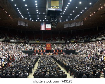 Graduation Ceremony - in the Iowa State University stadium.