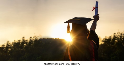 Graduation. Congratulations on the day of graduation at the university.	 - Shutterstock ID 2094188977