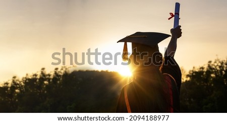 Graduation. Congratulations on the day of graduation at the university.	