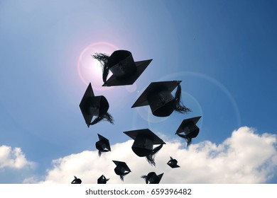 Graduation Day Images Graduation Caps Hat Stock Photo 659396482 ...