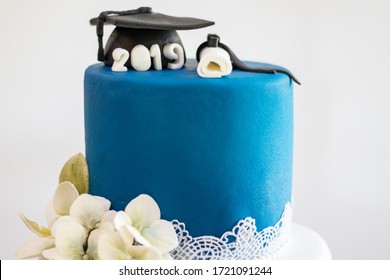 Graduation Party. Cake Table With Sweets And Decoration