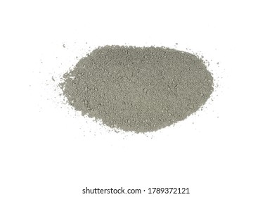 Grady cement powder isolated on white. Cement pile, Cement or mortar cray isolated on white background. Building Materials. Grady cement powder isolated on white. 
