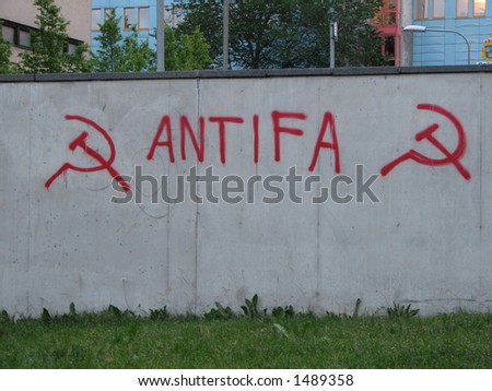 Similar – Image, Stock Photo Graffiti against concerned citizens