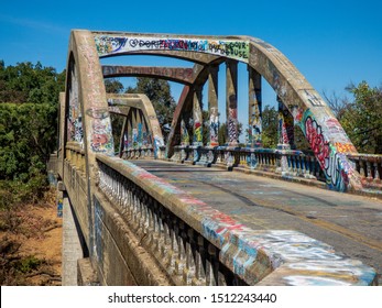 Graffiti Covered Bridge In Yolo County Ca