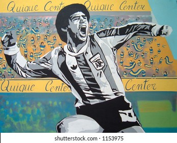 Graffiti Of Diego Maradona
