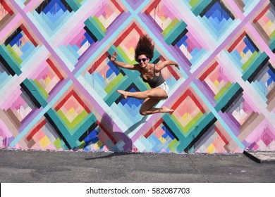 Graffiti Jump - Shutterstock ID 582087703