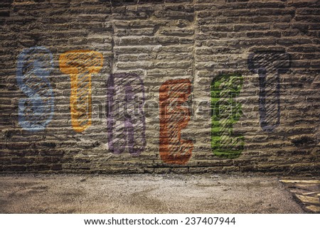 Graffiti wall background