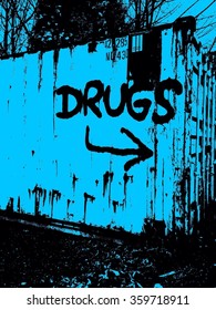 Graffiti Word Drugs Stock Photo 359718911 | Shutterstock