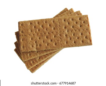 Graham Crackers Isolated On White