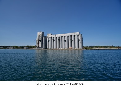 Grain Elevator In Owen Sound, Ontario, Canada