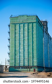 Grain Elevator. Storage And Loading Of Grain In The Truck For Transportation