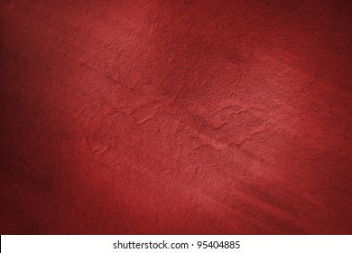 Grain Red Paint Wall Background Or Texture