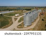 grain storage complex with elevators
