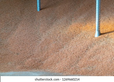 Grain Storage Inside A Barn