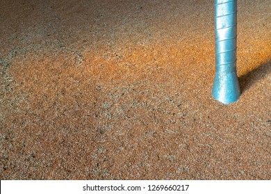 Grain Storage Inside A Barn