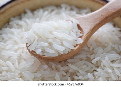 Grain White Rice In A Bowl