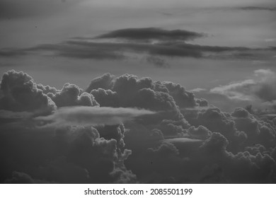 Grainy Cloudy Sky in BW