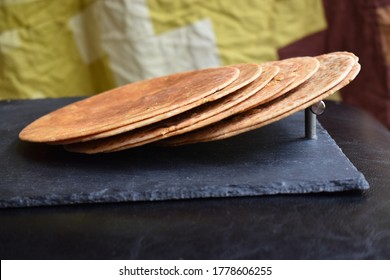 Gram Flour Stuffed Thin Cracker (Khakhra), Home Made Snacks For Tea Time