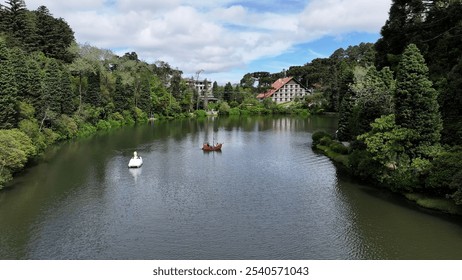 Gramado Brazil. Black Lake At Gramado In Rio Grande Do Sul Brazil. State Park Landscape. Tourism Travel. Nature Park. Black Lake At Gramado In Rio Grande Do Sul Brazil. Botanical Scenery. - Powered by Shutterstock