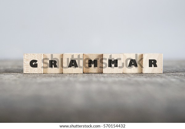 Grammar Word Made Building Blocks Stock Photo (Edit Now) 570154432