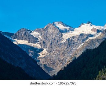 Gran Paradiso glacier from Cogne valley