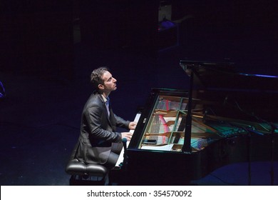 GRANADA - SPAIN, NOVEMBER 10, 2015: Aaron Goldberg Trio, At 36 Granada International Jazz Festival. Aaron Goldberg, Piano.