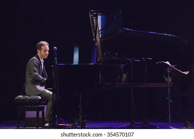 GRANADA - SPAIN, NOVEMBER 10, 2015: Aaron Goldberg Trio, At 36 Granada International Jazz Festival. Aaron Goldberg, Piano.