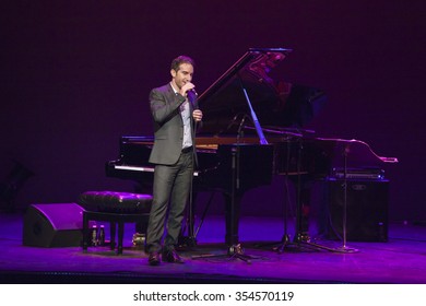 GRANADA - SPAIN, NOVEMBER 10, 2015: Aaron Goldberg Trio, At 36 Granada International Jazz Festival. Aaron Goldberg, Piano.