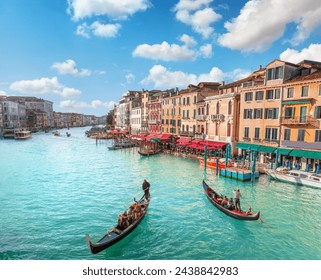 Grand canal on sunny day in Venice, Italy - Powered by Shutterstock