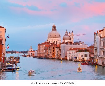Grand canal at sunset, Venice - Shutterstock ID 69711682
