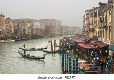 Grand Canal In Venice - Winter