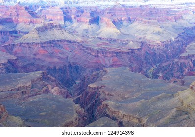 The Grand canyon national park in snow