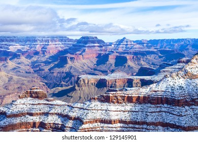 The Grand Canyon National Park In Snow